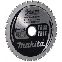 Makita B-69303 TCT Efficut Tarcza tnąca, do metalu 136mm 30T= old B-60303