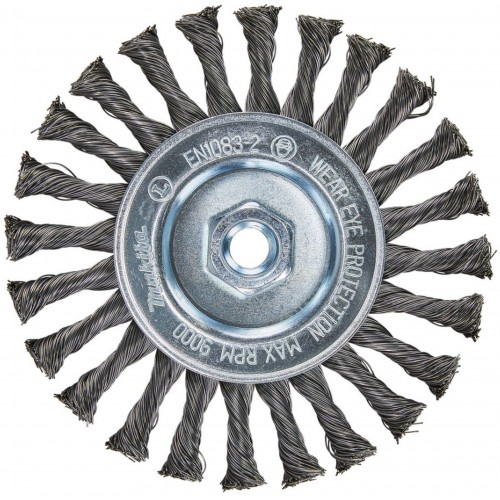 Makita D-45761 Szczotka tarczowa z drutu stalowego splatanego 150 mm Makita D-45761 Szczotka tarczowa z drutu stalowego splatanego 150 mm