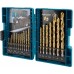 Makita D-67527 zestaw wierteł do metalu HSS-TiN 19szt
