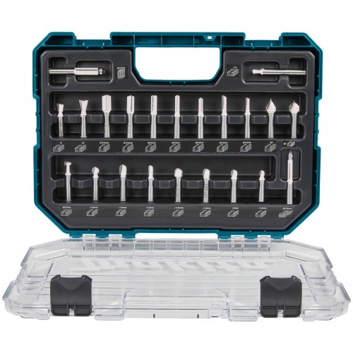Makita D-74784 Zestaw frezów trzpieniowych do rowków, 22 szt. Makita D-74784 Zestaw frezów trzpieniowych do rowków, 22 szt.