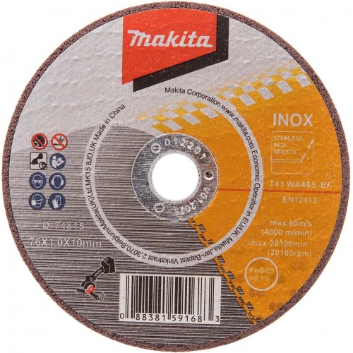 Makita D-74815-5 Tarcza tnąca do stali 76 x 10 mm - 5 szt. Makita D-74815-5 Tarcza tnąca do stali 76 x 10 mm - 5 szt.