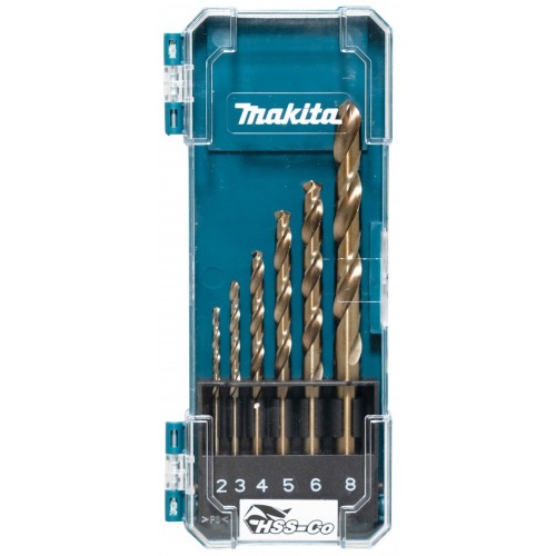 Makita D-75758 Zestaw Wierteł Do Metalu Hss-Co 2,3,4,5,6,8mm