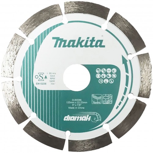Makita D-80086 Tarcza diamentowa Diamak, na sucho, 125 x 22,23 mm Makita D-80086 Tarcza diamentowa Diamak, na sucho, 125 x 22,23 mm