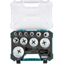 Makita D-82959 Zestaw otwornic bimetalowych BiM, 14 elementów w walizce
