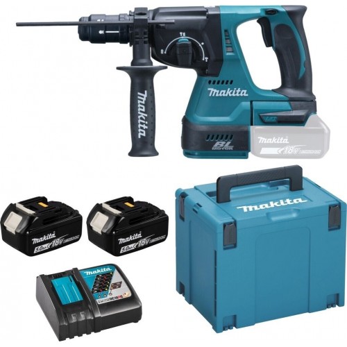 Makita DHR243RTJ Akum. młotowiertarka SDS-PLUS LXT 18V/2x 5,0Ah, Makpac