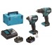 Makita DLX2577JX2 Zestaw akumulatorowy DDF490+DTD158 Li-Ion LXT (2x3,0Ah/18V) Macpak