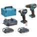 Makita DLX2577V01 Zestaw akumulatorowy DDF490+DTD158 Li-Ion LXT (2×2,0 Ah/18V), Makpac