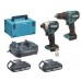 Makita DLX2580V01 Zestaw akumulatorowy DHP490+DTD158 Li-Ion LXT (2×2,0 Ah/18V), Makpac