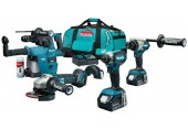 Makita DLX4155TX1 Combo Zestaw DGA504 + DDF486 + DTD153 + DHR243 + (18V/2x5,0Ah) Torba