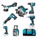Makita DLX7018TX1 Aku zestaw narzędzi DDF484+DGA513+DHS661+DJR186+DML815+DMR115+DTD146