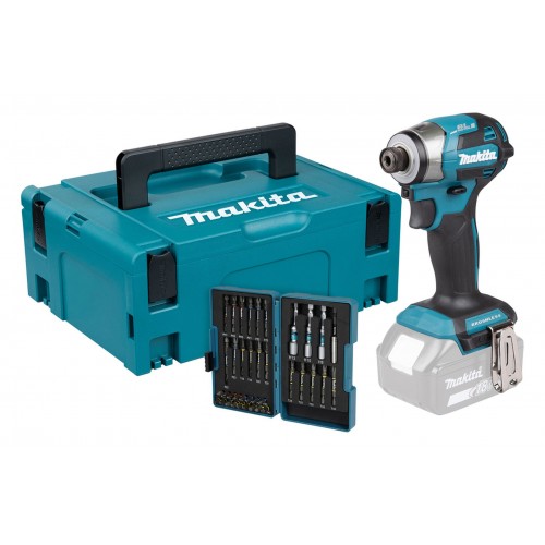 Makita DTD173ZJX2 Akumulatorowa zakrętarka udarowa 1/4" z osprzętem Li-Ion LXT 18V bez aku Makita DTD173ZJX2 Akumulatorowa zakrętarka udarowa 1/4" z osprzętem Li-Ion LXT 18V bez aku