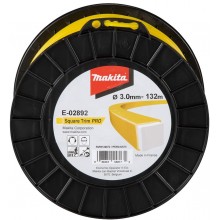 Makita E-02892 Żyłka nylonowa Pro 3,0 mm, 132 m, żółta, kwadratowa