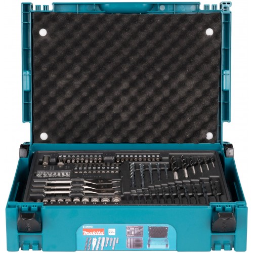 Makita E-24913 Zestaw bitów i wierteł 70 elementów w walizce Makpac Makita E-24913 Zestaw bitów i wierteł 70 elementów w walizce Makpac
