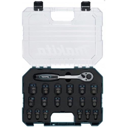 Makita E-30069 Zestaw nasadek Impact Black 1/2", 19 elementów w walizce Makita E-30069 Zestaw nasadek Impact Black 1/2", 19 elementów w walizce