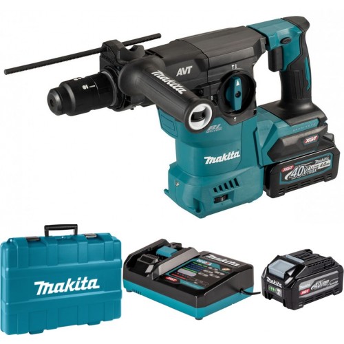 Makita HR009GU202 Akumulatorowa młotowiertarka SDS-Plus AWS XGT (2x4,0Ah/40V), walizka Makita HR009GU202 Akumulatorowa młotowiertarka SDS-Plus AWS XGT (2x4,0Ah/40V), walizka