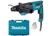 Makita HR2670X3 Młotowiertarka kombinowana z akcesoriami SDS-Plus (800W/3,0J)+Walizka