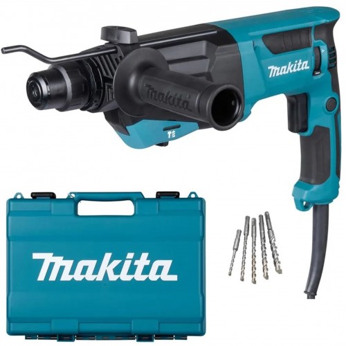 Makita HR2670X3 Młotowiertarka kombinowana z akcesoriami SDS-Plus (800W/3,0J)+Walizka