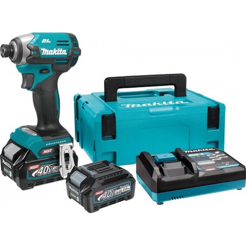 Makita TD003GA201 Wkrętarka udarowa 1/4" Li-ion XGT (2x2,0Ah/40V) Makpac