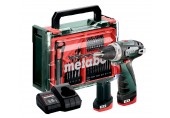 Metabo PowerMaxx BS Basic Set Wiertarko-wkrętarka akumulatorowa ( 12V, 2x 2 Ah) 600080710