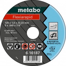 Metabo Flexiarapid Tarcza 125 x 1,0 x 22,23 INOX, TF 41 616187000