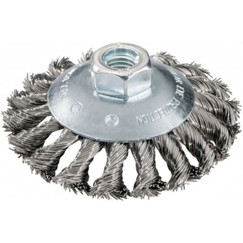 Metabo Szczotka obwodowa zagięta 100x0,5x10 mm / M 14, z drutu stalowego 623803000 Metabo Szczotka obwodowa zagięta 100x0,5x10 mm / M 14, z drutu stalowego 623803000