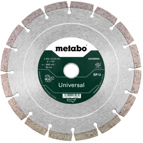 Metabo Diamentowa tarcza tnąca - SP - U, 230x22,23 mm 624310000 Metabo Diamentowa tarcza tnąca - SP - U, 230x22,23 mm 624310000