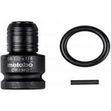 Metabo Adapter 1/2" do 1/4" E6.3, 3-częściowy, odporny na uderzenia 628837000