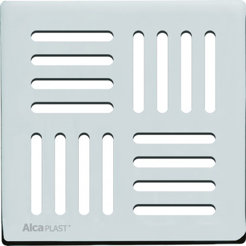 ALCAPLAST Kratka 143 × 143 stal nierdzewna MPV005