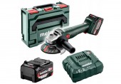 Metabo W 18 7-125 Akumulatorowa szlifierka kątowa (18V/2x4,0Ah/125mm) +MetaBOX 602371510