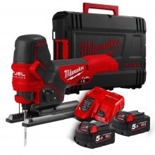 Milwaukee M18 FBJS-502X Wyrzynarka akumulatorowa 2x5.0 Ah, HD Walizka 4933464800