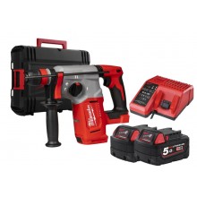 Milwaukee M18 BLHX-502X Bezszczotkowy młot SDS-Plus 2x5.0 Ah, HD Walizka 4933478892