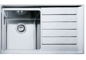 Franke NEPTUN NPX 611, zlewozmywak stalowy lewy 101.0068.368