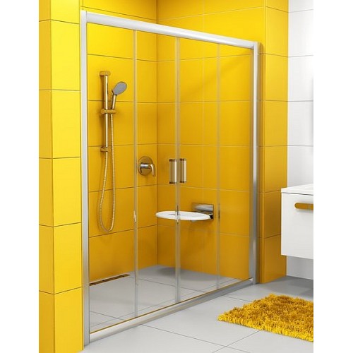 RAVAK RAPIER drzwi prysznicowe NRDP4-150 białe Transparent, 0ONP0100Z1