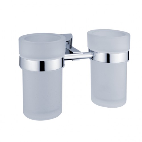 NIMCO PALLAS ATHÉNA Podwójny uchwyt z kubkami ze szkła matowego PA12058DW-26 NIMCO PALLAS ATHÉNA Podwójny uchwyt z kubkami ze szkła matowego PA12058DW-26
