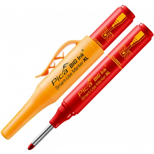 Pica Big Ink - Marker permanentny, czerwony 170/40