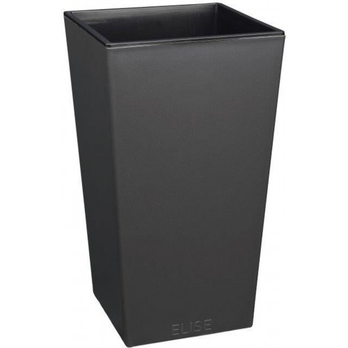 PLASTKON In-& Outdoor doniczka Elise z wiklinowym wzorem 30 cm antracyt PLASTKON In-& Outdoor doniczka Elise z wiklinowym wzorem 30 cm antracyt