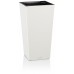 PLASTKON In-& Outdoor doniczka Elise z wiklinowym wzorem 20 cm biała