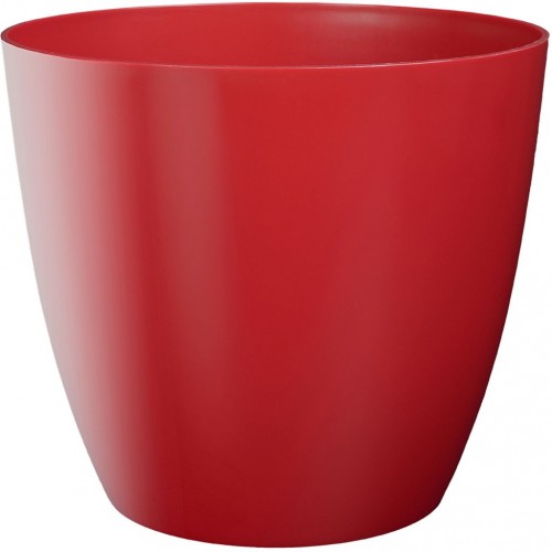 PLASTKON Doniczka dekoracyjna Ella 21 cm czerwona matowa