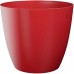PLASTKON Doniczka dekoracyjna Ella 21 cm czerwona matowa