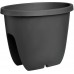 PLASTKON BALCONIA OVI Donica balkonowa na poręcz 30 cm antracyt