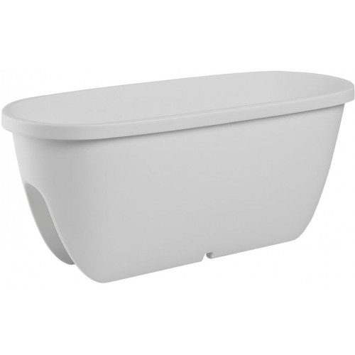 PLASTKON BALCONIA OVI Donica balkonowa na poręcz 60 cm biała