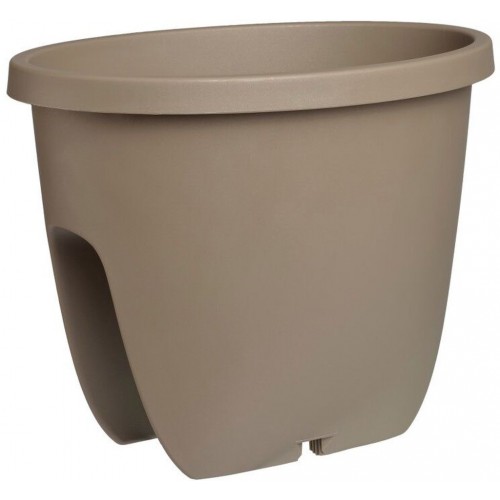 PLASTKON BALCONIA OVI Donica balkonowa na poręcz 30 cm beżowy PLASTKON BALCONIA OVI Donica balkonowa na poręcz 30 cm beżowy