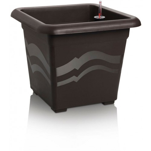 PLASTKON Samonawadniająca doniczka Quattro Aqua Pro 40 cm brąz