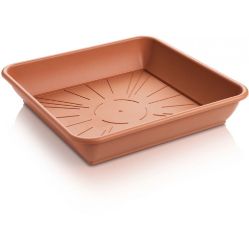 PLASTKON Podkładka Quattro 42x42 cm terakota PLASTKON Podkładka Quattro 42x42 cm terakota