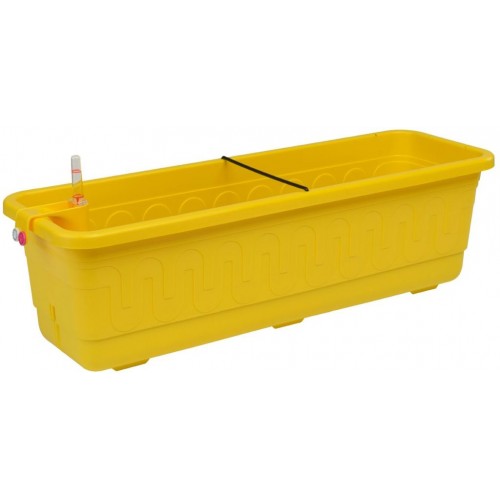 PLASTKON samonawadniająca skrzynka balkonowa Smart System Fantasy 80 cm żółta