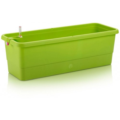 PLASTKON Samozalewająca skrzynka balkonowa Smart System Gardenie 80 cm groszkowa