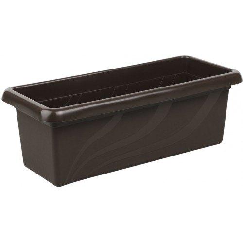 PLASTKON Doniczka balkonowa Trend 40 cm brązowa PLASTKON Doniczka balkonowa Trend 40 cm brązowa