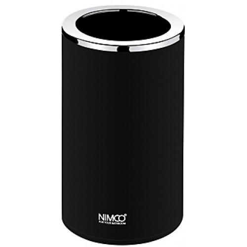 NIMCO PURE Kubek na szczoteczki do zębów, czarny PU7058-90 NIMCO PURE Kubek na szczoteczki do zębów, czarny PU7058-90
