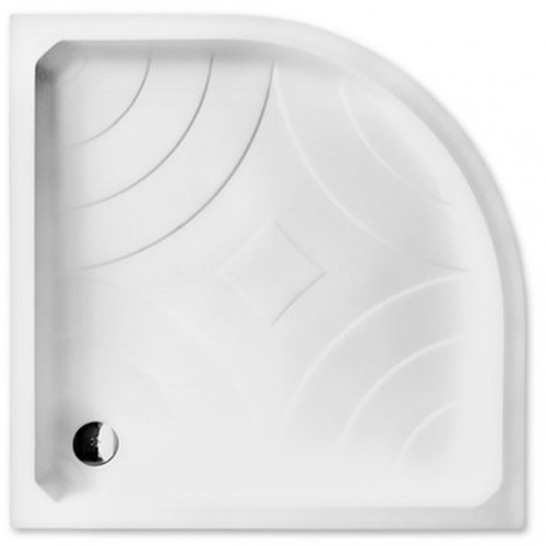 Roltechnik Brodzik półokrągły HAWAII-P ze zintegrowaną obudową 80×80×17 cm, R55 8000024