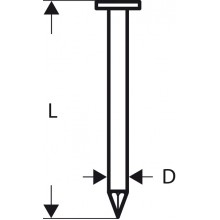 BOSCH Gwóźdź łączony papierem, łeb okrągły, SN21RK 80 2608200030